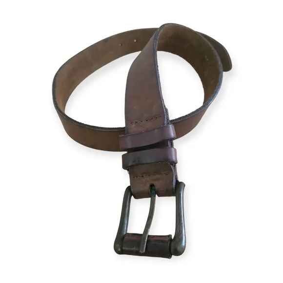 Classic Brown Leather Belt - Picture 4 of 8